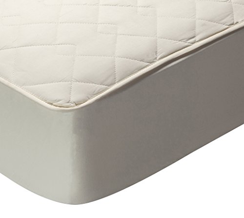 Pikolin Home - Protector de colchón acolchado (cubre colchón), 100% algodón (tejido y relleno), transpirable, 90x190/200cm-Cama 90cm (Todas las medidas)