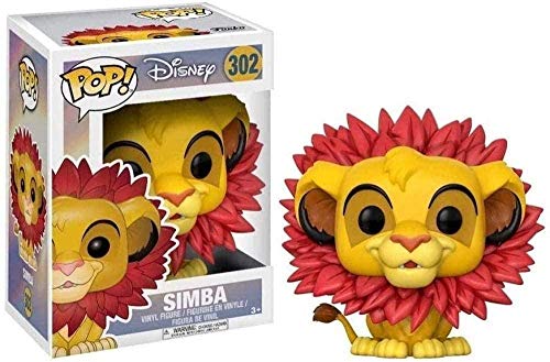 Pop: Figura coleccionable del Rey León Simba Hoja de Melena de Dibujos Animados