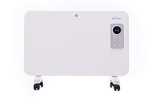 PURLINE Radiador Digital de Aluminio con Control WiFi por App de móvil o Tablet. Pared o Suelo Apto para baño. Gran Potencia máxima de 1000 W