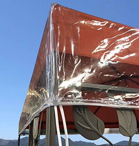 QUICK STAR Gazebo Cubierta Protectora Pavillon 3 x 3 m Impermeable Transparente Protección contra la Intemperie QUICK STAR Gazebo Cubierta Protectora Pavillon 3 x 3 m Impermeable Transparente Protección contra la Intemperie