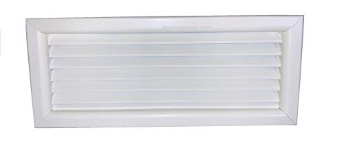 Rejilla de ventilación de aluminio con salida de aire caliente y frío, difusor de 400 x 300 cm, color blanco