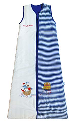 Saco de dormir Slumbersac (1 tog), diseño de piratas, para niños de 12 meses a 10 años Blanco Blue/white 6-10 Años
