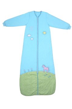 Schlummersack Saco de Dormir de Manga Larga para niña, Color Turquesa en 3,5 TOG, 150 cm, 6-10 años