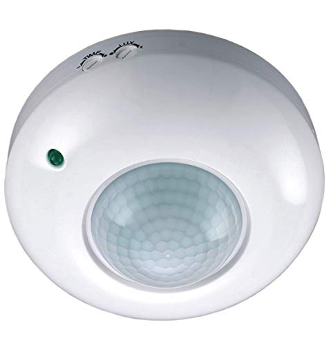 Sensor de Movimiento PIR, Detector Sensor de Movimiento de Superficie en techo 360º, Alcance 8m, AC 110-240V. Sensor de Infrarrojos