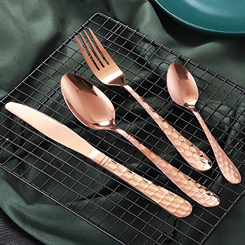 SHTR Juego de Cubiertos - Juego de Cuchillo y Tenedor de Mesa y Cuchara Larga y cucharadita, de Vajilla de Acero Inoxidable, Conjunto de 4 Piezas,Cubertería de Cámping,Cubiertos De Viaje (Oro Rosa) SHTR Juego de Cubiertos - Juego de Cuchillo y Tenedor de Mesa y Cuchara Larga y cucharadita, de Vajilla de Acero Inoxidable, Conjunto de 4 Piezas,Cubertería de Cámping,Cubiertos De Viaje (Oro Rosa)