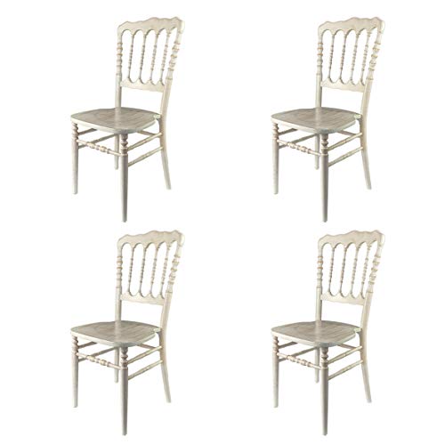 Silla Napoleón Apilable Decapé - (Pack de 4) - Interiores y Exteriores Silla Napoleón Apilable Decapé - (Pack de 4) - Interiores y Exteriores