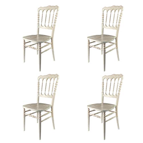 Silla Napoleón Apilable Decapé - (Pack de 4) - Interiores y Exteriores