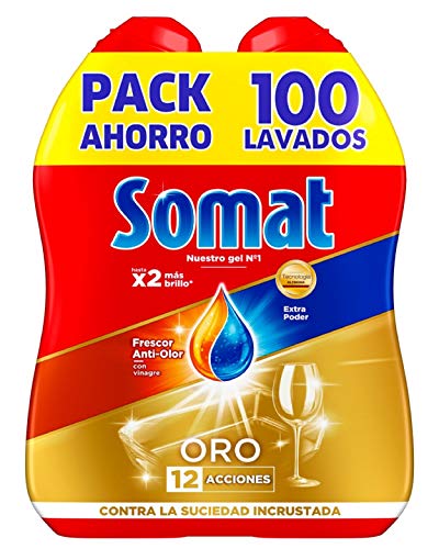 Somat Oro Gel Detergente Lavavajillas Vinagre - 100 Lavados (1.8 l)