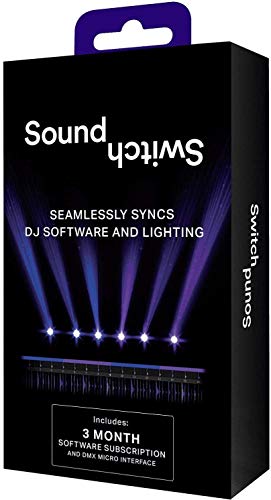 SoundSwitch DMX Micro Interface - interfaz de USB a DMX ultra compacta con 3 meses de acceso gratuito al software SoundSwitch para crear y personalizar espectáculos y escenas de luz