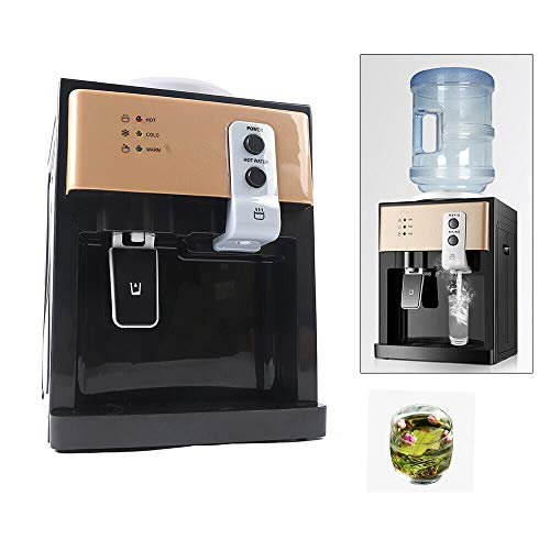 sujrtuj Dispensador eléctrico de agua fría y caliente para el hogar 220V Mini dispensador de agua de escritorio