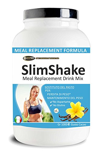 Sustituir la comida adelgazante | Comida sustituta - batidos batidos proteína Dietética | Adelgazante ideal para perder peso y controlar gr 1000 sabor a vainilla SlimShake