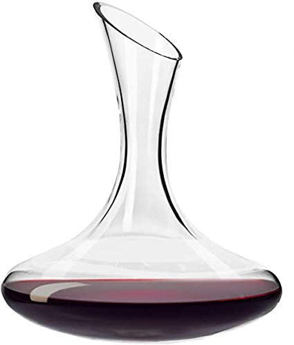Sutton Decantador de Vino Cristal 1,9 litros - Jarra de Cristal para Oxigenar Vinos