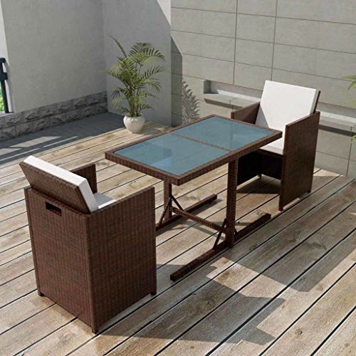 Tidyard Conjunto Muebles de Jardín de Ratán 7 Piezas Sofa Jardin Exterior Sofas Exterior Conjunto Jardin para Jardín Terraza Patio en Poli Ratán Marrón Tidyard Conjunto Muebles de Jardín de Ratán 7 Piezas Sofa Jardin Exterior Sofas Exterior Conjunto Jardin para Jardín Terraza Patio en Poli Ratán Marrón