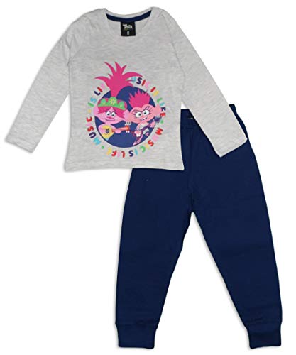 Trolls Conjunto de pijama de manga larga de algodón para niñas