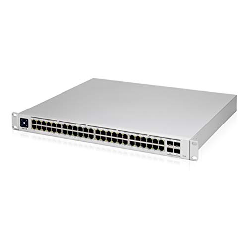 Ubiquiti UniFi Gen2 - Conmutador (USW-PRO-48-POE, 8 puertos PoE++, 48 puertos Gigabit LAN, 660 W, 4 puertos SFP+)