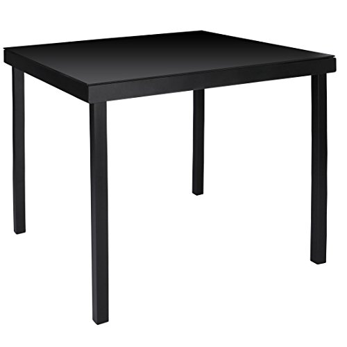 Ultranatura Mesa de Jardín Korfu, Mesa de Patio Elegante de Aluminio y Vidrio Templado, Mesa de Terraza Aprox. 90 x 90 x 71 cm, Color Gris Antracita Ultranatura Mesa de Jardín Korfu, Mesa de Patio Elegante de Aluminio y Vidrio Templado, Mesa de Terraza Aprox. 90 x 90 x 71 cm, Color Gris Antracita