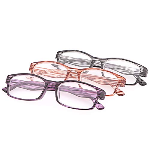 Un Pack de 3 Gafas de Lectura Mujer Hombre Gafas Bloqueo Luz Azul 3 piezas Anti Luz Azul con Protección UV400 Unisex Anteojos Para Lentes de Aumento Leer Ver Cerca Presbicia - Ligeras,Comodas Lectores Un Pack de 3 Gafas de Lectura Mujer Hombre Gafas Bloqueo Luz Azul 3 piezas Anti Luz Azul con Protección UV400 Unisex Anteojos Para Lentes de Aumento Leer Ver Cerca Presbicia - Ligeras,Comodas Lectores