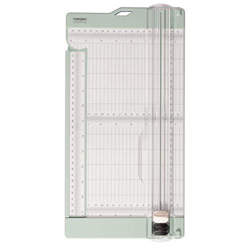 Vaessen Creative Cortadora de Papel y Base para Marcar, 15,2 x 30,5 cm, Scrapbooking, Creación de Tarjetas y Otras Manualidades, Verde Menta Vaessen Creative Cortadora de Papel y Base para Marcar, 15,2 x 30,5 cm, Scrapbooking, Creación de Tarjetas y Otras Manualidades, Verde Menta