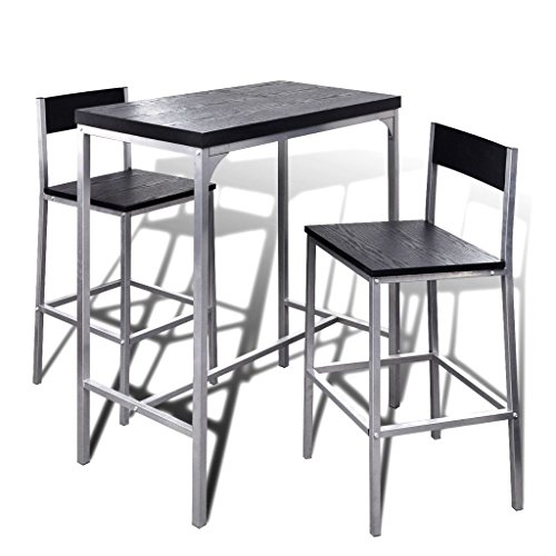 vidaXL Set de Mesa Alta y Taburetes Desayuno Muebles Bar Comedor Cocina Silla vidaXL Set de Mesa Alta y Taburetes Desayuno Muebles Bar Comedor Cocina Silla
