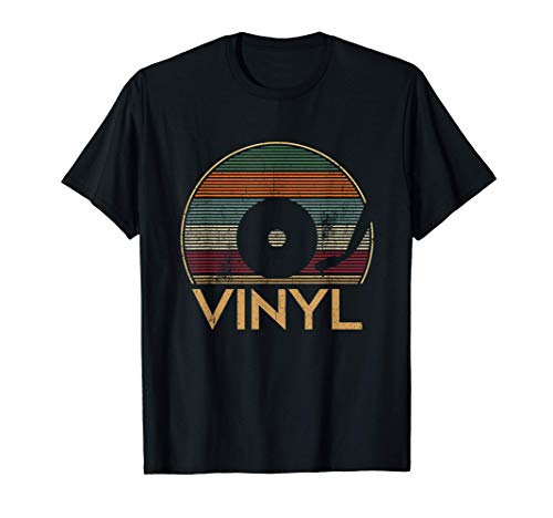 Vintage retro del disco de vinilo LP reproductor analógico d Camiseta