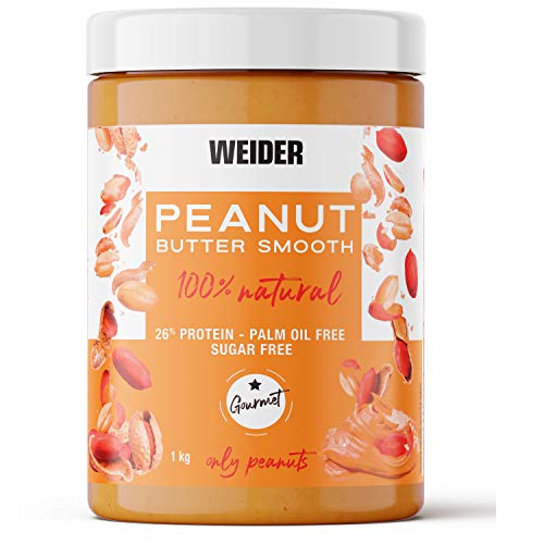 Weider Peanut Butter - 1000 gr. 100% cacahuete triturado. 100% natural. 100% vegano.