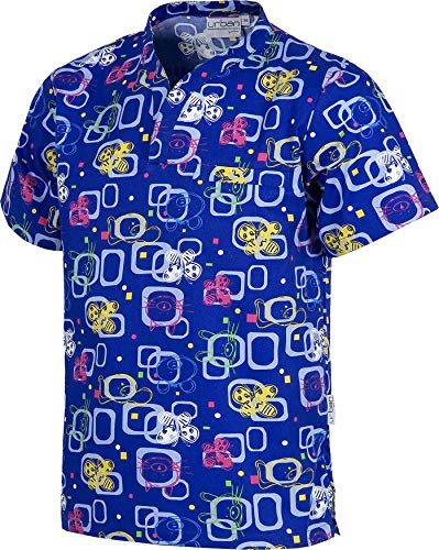 Work Team Casaca Manga Corta con un Bolso de Pecho, Estampado Mariposas. Hombre Estampado XL Work Team Casaca Manga Corta con un Bolso de Pecho, Estampado Mariposas. Hombre Estampado XL