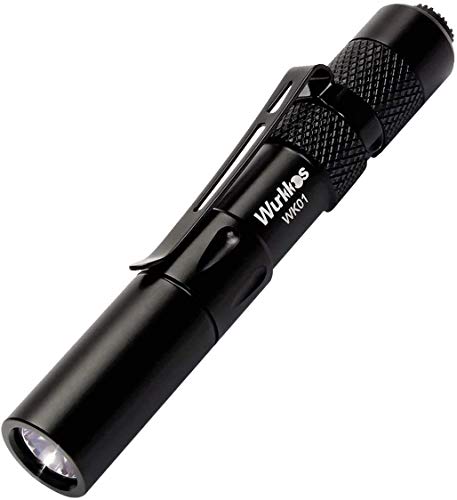 Wurkkkos WK01 - Mini linterna LED (5 mm, 150 lúmenes, ideal para uso en hospitales, personas mayores, consultas médicas), 6000 K, color negro Wurkkkos WK01 - Mini linterna LED (5 mm, 150 lúmenes, ideal para uso en hospitales, personas mayores, consultas médicas), 6000 K, color negro