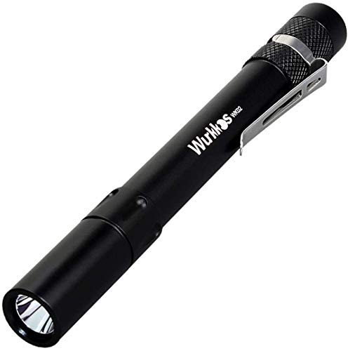 Wurkkkos WK02 - Mini linterna LED (5 mm, 300 lúmenes, ideal para uso en hospitales, personas mayores, consultas médicas), 4000 K, color negro Wurkkkos WK02 - Mini linterna LED (5 mm, 300 lúmenes, ideal para uso en hospitales, personas mayores, consultas médicas), 4000 K, color negro