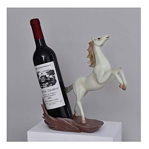 xiaokeai Wine Holder Estante del Vino Moderna Simple y de Alta Gama Creativo de Luz Salón Equipamiento del hogar, Ideal for los Amantes del Vino Wine Bottle Holder (Color : A)