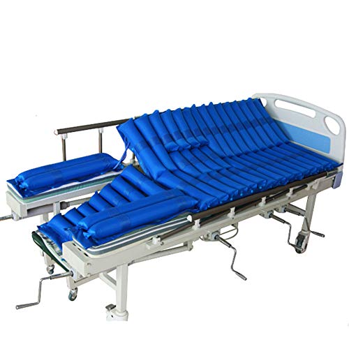 ZD&LQ Sábanas de colchón de Aire médico Antiescaras Reposo en Cama Cuidado del colchón de Aire Tratamiento de úlceras por presión Estera antiescaras,Azul