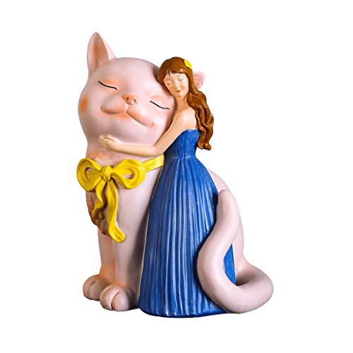 ZLBYB Figuras de la Familia Estatuas de Porcelana Esculturas, Decoración de cerámica Animales Conjunto Artesanía Adornos Decoración for el hogar