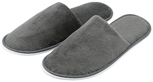 Zollner 10 Pares de Zapatillas de Viaje Tacto Terciopelo, Unisex, Blanco o Gris Zollner 10 Pares de Zapatillas de Viaje Tacto Terciopelo, Unisex, Blanco o Gris