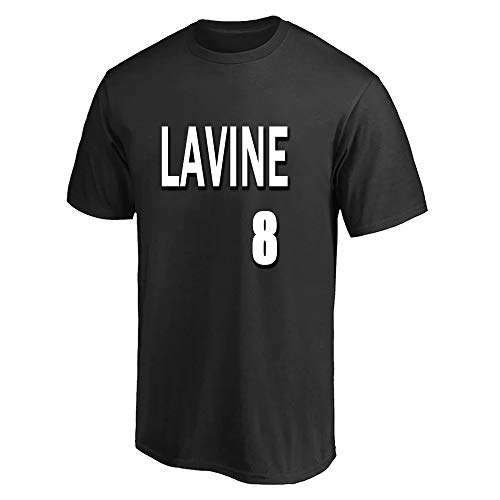 zxj Camiseta Baloncesto Zach LaVine # 8 Top De Baloncesto Regalo Para La Familia (Color : A, Size : XXL)
