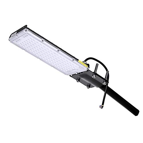 100W Farolas LED Para Exterior, Farol de LED 9000LM Blanco Frío 6000K Luz de la Calle, Impermeable IP65 Iluminación en Mástiles LED Seguridad Aire Libre Luz de LED para Jardín, Paredes, Caminos