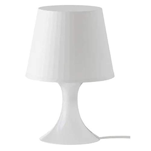 2 lámparas de mesa IKEA LAMPAN, color blanco