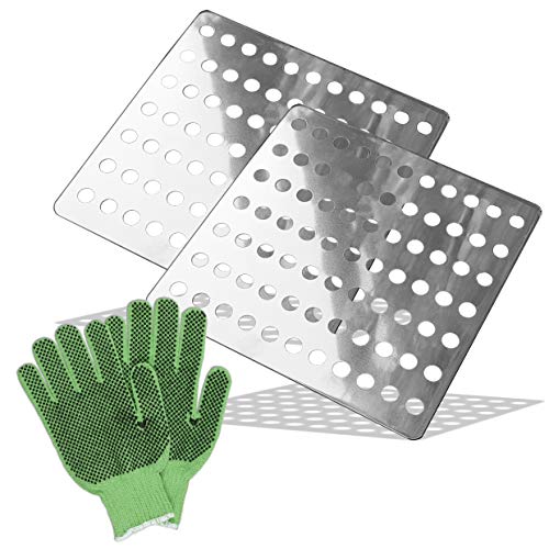 2x Cubiertas De Drenaje De Acero Inoxidable De 15cm² 2x Cubiertas De Drenaje De Acero Inoxidable De 15cm²