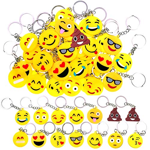 34 Pieza Mini Emoji Llavero,Emoji Encantadora Emoticon Llavero,Llavero Emoji de Cara Redonda para Fiestas de Niños, Suministros, Decoraciones de Bolsas 34 Pieza Mini Emoji Llavero,Emoji Encantadora Emoticon Llavero,Llavero Emoji de Cara Redonda para Fiestas de Niños, Suministros, Decoraciones de Bolsas