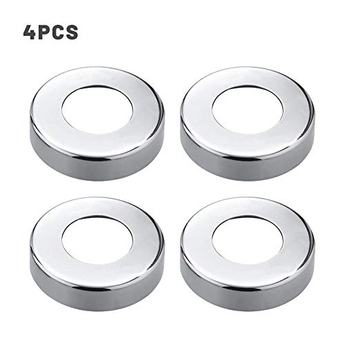 4PCS Escudo Embellecedor 4 Inch para Escalera De Piscina, Acero Inoxidable, Escudo Embellecedor Adapta A La Tubería Estándar De Riel De Piscina De 1.9/2 Pulgadas