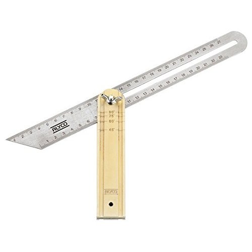 Alyco 197398 197398-Falsa escuadra Acero Inoxidable Mango Aluminio 250 mm Alyco 197398 197398-Falsa escuadra Acero Inoxidable Mango Aluminio 250 mm