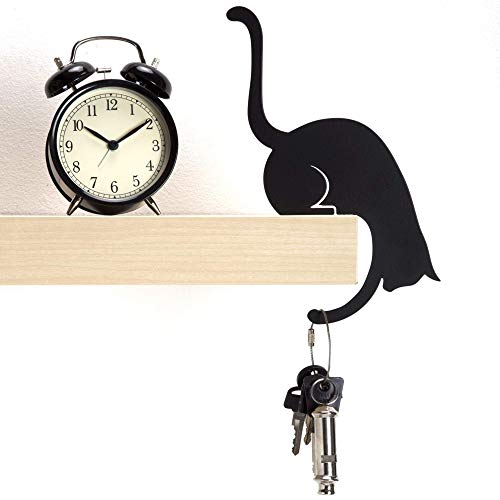 Artori Design 'La garra de Louis' | Colgador - Gato metálico en color negro | Colgador decorativo | Colgador de gancho