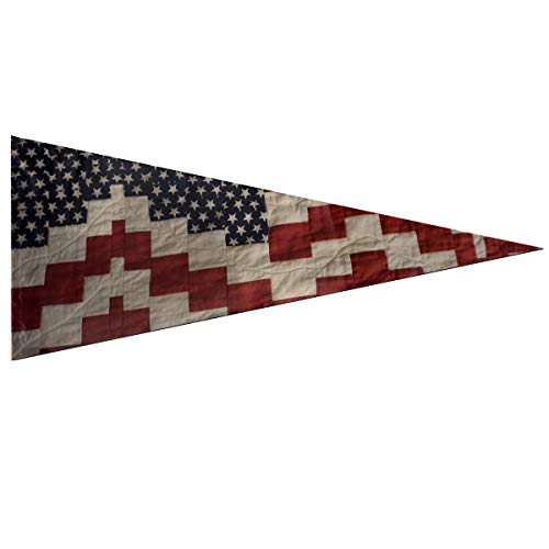 Bandera divertida de la yarda Edredón de la bandera americana para el Día de los Caídos y el 4to de Ju Bandera de la bandera del día de fiesta Clásico 12 X 30 pulgadas Suave y duradero para la bande