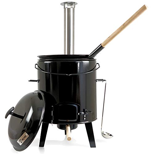 BBQ-Toro - Horno de Cohete I Olla para Gulasch I 17 Litros I Horno Húngaro I Esmaltada I Tapa I Terraza I Jardin I Aire Libre BBQ-Toro - Horno de Cohete I Olla para Gulasch I 17 Litros I Horno Húngaro I Esmaltada I Tapa I Terraza I Jardin I Aire Libre