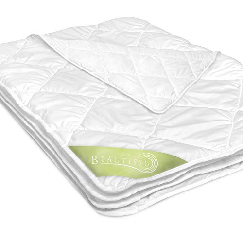 Beautissu BeauNuit SD Relleno nórdico 135x200 Manta edredón nórdico plumón de Verano para alérgicos Microfibra Ligera Transpirable. Medidas del edredón no de la Cama Beautissu BeauNuit SD Relleno nórdico 135x200 Manta edredón nórdico plumón de Verano para alérgicos Microfibra Ligera Transpirable. Medidas del edredón no de la Cama