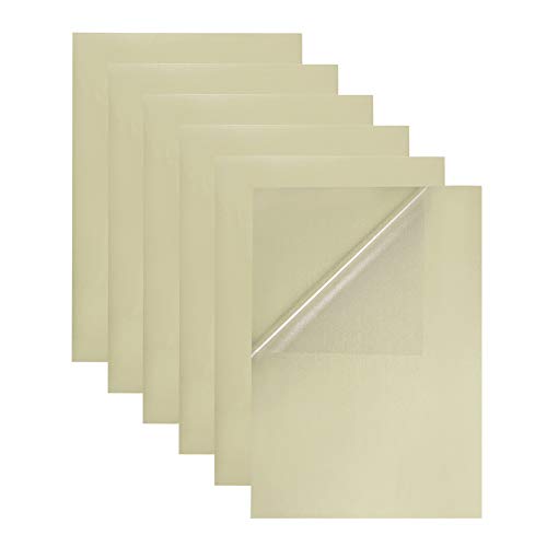 BENECREAT 30 PCS Etiqueta Adhesiva Pet Transparente en Blanco A4, Solo para Impresora de Láser, Etiqueta de Comida y Deciración 29.6x21cm