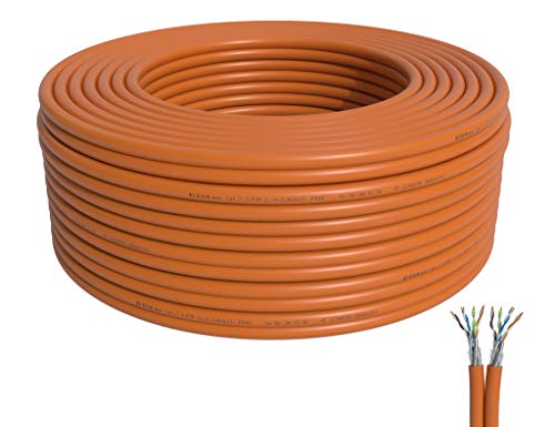 BIGtec – Cable de instalación Cat7 naranja naranja 50m - duplex