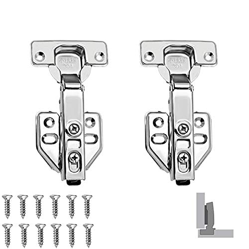 Bisagra Automatic con Amortiguador y Cierre Automatic,Sistema integrado de cierre suave,Adecuado para varios tipos de estanterías y puertas de madera de gabinetes en hogares y oficinas.(2 Pcs) Bisagra Automatic con Amortiguador y Cierre Automatic,Sistema integrado de cierre suave,Adecuado para varios tipos de estanterías y puertas de madera de gabinetes en hogares y oficinas.(2 Pcs)