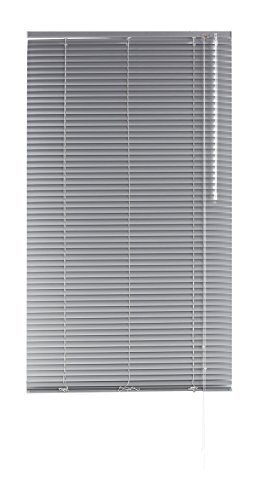 Blindecor - Veneciana de Aluminio, Lama de 25 mm, Plata, 80X250 cm