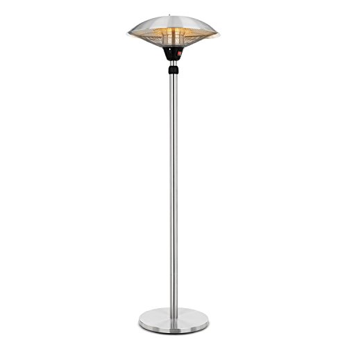 blumfeldt Heat Guard Estufa de Infrarrojos - Calefactor de terraza o jardín, Radiador de 2100W de Potencia Elegante diseño Resistente a la Intemperie, Apto Interior Exterior, Plateado blumfeldt Heat Guard Estufa de Infrarrojos - Calefactor de terraza o jardín, Radiador de 2100W de Potencia Elegante diseño Resistente a la Intemperie, Apto Interior Exterior, Plateado