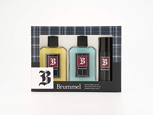 Brummel - Classics Estuche de Regalo para Hombre, Eau de Cologne 250 ml, After Shave 250 ml y Desodorante en Spray 150 ml