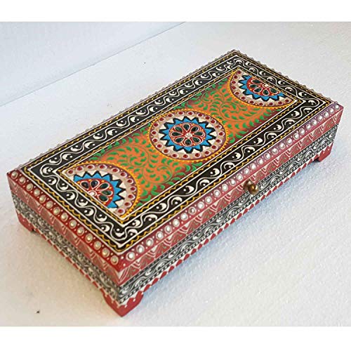 Casa Moro Joyero oriental Karisma pintado a mano, caja de madera multicolor, idea de regalo original para mujer, novia, día de la madre, RK11-30-B Casa Moro Joyero oriental Karisma pintado a mano, caja de madera multicolor, idea de regalo original para mujer, novia, día de la madre, RK11-30-B
